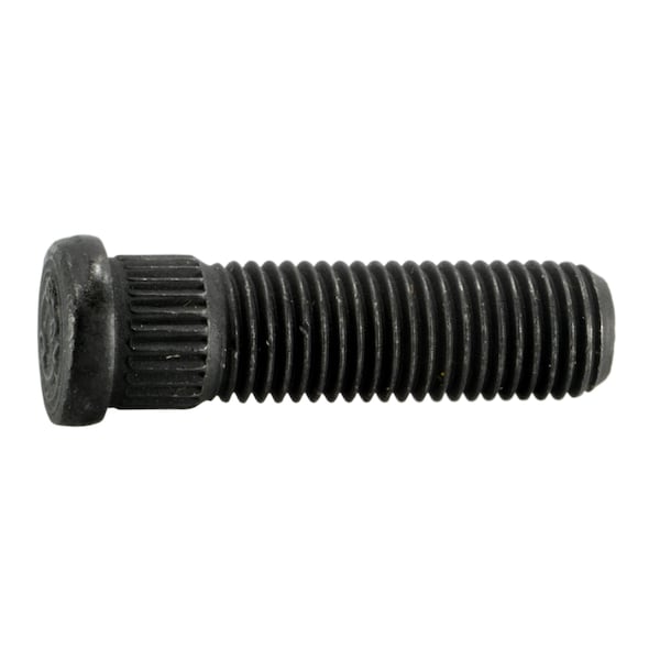 Midwest Fastener 12mm-1.5 x 12.73mm x 41.5mm Zinc Plated Class 10.9 Steel Fine Thread Automotive Wheel Studs 4PK 75448 - main